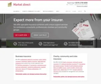 Markeluk.com(Professional Indemnity Insurance & Liability Insurance) Screenshot