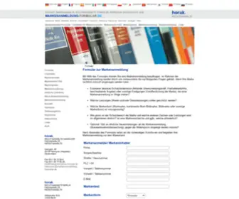 Markenanmeldung-Formular.de(Horak) Screenshot