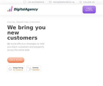 Markenatic.in(Digital Marketing Agency) Screenshot