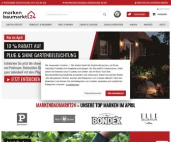Markenbaumarkt24.de(Online-Baumarkt mit bekannten Marken) Screenshot