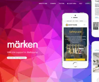 Marken.com.au(Powering your business online) Screenshot