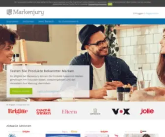 Markenjury.com(Marken-Produkte testen & Feedback geben) Screenshot