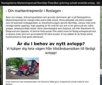 Markentreprenad.nu(Roslagslänna Markentreprenad) Screenshot