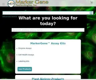 Markergene.com(Marker Gene Technologies) Screenshot