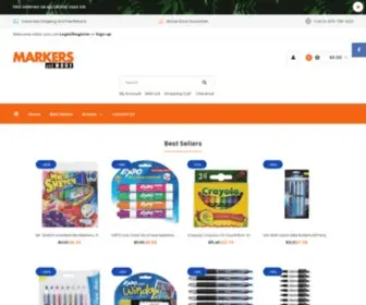 Markersandmore.com(Browse our broad selection of art and office supplies) Screenshot