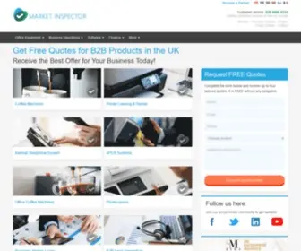 Market-Inspector.co.uk(Compare Price and Quality From Different Suppliers) Screenshot