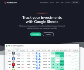 Market-View.net(Track your investments with Google Sheets) Screenshot