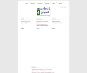 Market4Good.com(New media) Screenshot