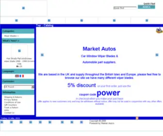 Marketautos.co.uk(Car and Van Budget widow wiper blades) Screenshot