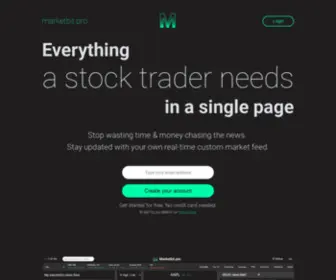 Real time news feed for traders