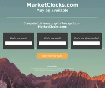 Marketclocks.com(Marketclocks) Screenshot