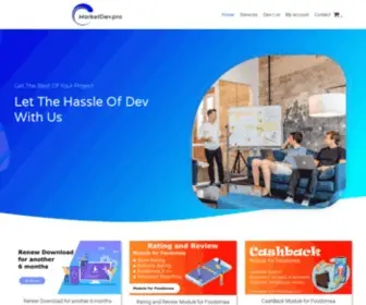 Marketdev.pro(The marketplace for professional developers) Screenshot