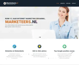 Marketeers.nl(Uw marketing partner online) Screenshot