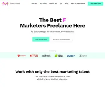 Marketerhire.com(Hire Top Marketing Talent On) Screenshot