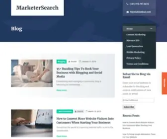 Marketersearch.com(Online Marketing and Search Engine Optimisation Strategies) Screenshot