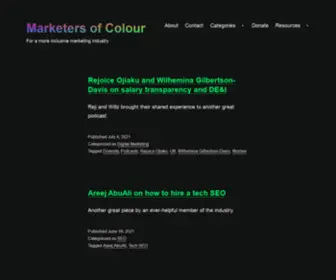 Marketersofcolour.com(Marketers of Colour) Screenshot