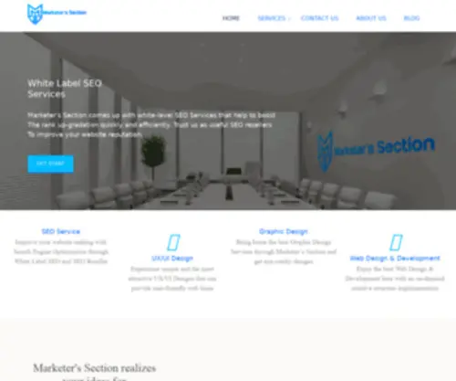 Marketerssection.com(The perfection with the White Label SEO Services as well as SEO Reseller Marketer’s Section) Screenshot