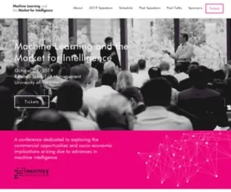 Marketforintelligence.com(Machine Learning and the Market for Intelligence Conference) Screenshot