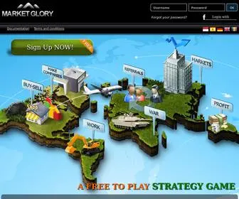 Marketglory.com(Strategy game) Screenshot