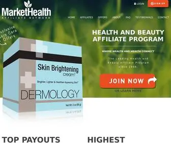 Markethealth.com(Health and Beauty Affiliate Programs by) Screenshot