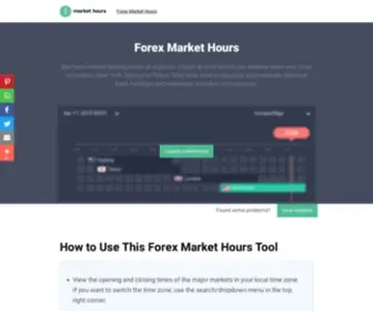 Markethours.net(Forex Market HoursBest & Worst Times to Trade) Screenshot