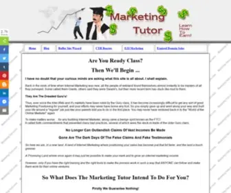 Marketing-Tutor.com(The Marketing Tutor) Screenshot