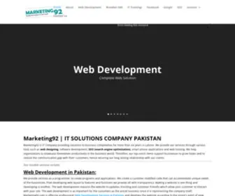 Marketing92.com(Web Development) Screenshot