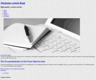 Marketingarticlebank.com(Marketing Article Bank) Screenshot