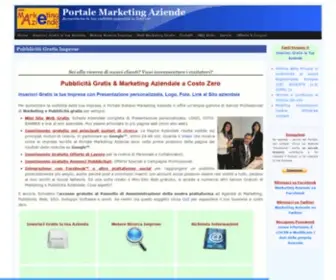Marketingaziende.it(Web Marketing e Pubblicità Gratis per Imprese) Screenshot