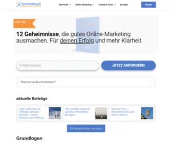 Marketingblog.biz(Wissen einfach vermittelt) Screenshot