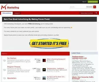 Marketingcheckpoint.com(Sharing & Advertising Community) Screenshot