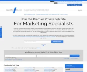 Marketingcrossing.com(Marketing Jobs) Screenshot