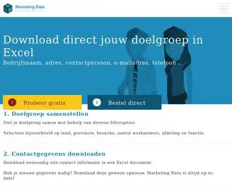 Marketingdata.com(Verhoog je omzet met de doelgroepinformatie van Marketing Data) Screenshot