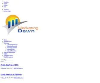 Marketingdawn.com(New Dawn of Marketing) Screenshot