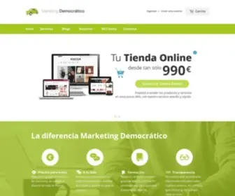 Marketingdemocratico.com(Creación de tiendas online en Shopify para empresas y emprendedores) Screenshot