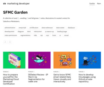 Marketingdeveloper.io(A Salesforce Marketing Cloud Garden) Screenshot