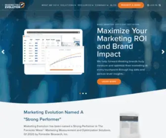 Marketingevolution.com(A New Approach to Marketing Measurement & Optimization) Screenshot