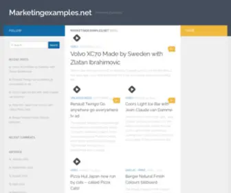 Marketingexamples.net(Marketing Examples) Screenshot