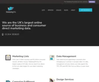 Marketingfile.com(Buy UK Mailing Lists & Email Marketing Lists) Screenshot