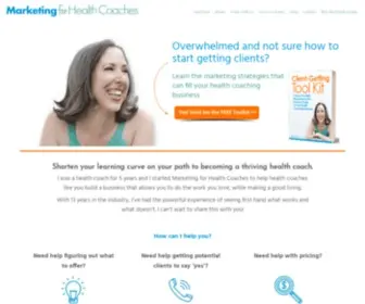 Marketingforhealthcoaches.com(Marketing for Health Coaches) Screenshot