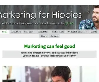 Marketingforhippies.com(Helping conscious) Screenshot