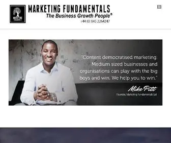 Marketingfundamentals.com(Marketing Fundamentals Ltd) Screenshot