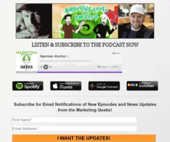 Marketinggeekspodcast.com(Marketing Geeks) Screenshot