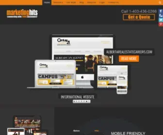 Marketinghits.com(Website Design) Screenshot