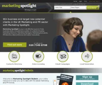 Marketingmanagersinfo.co.uk(Marketing contact directory) Screenshot