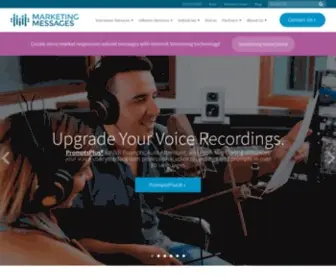 Marketingmessages.com(Professional Voice Recordings IVR prompts On Hold Messages) Screenshot