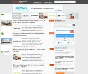 Marketingovenoviny.cz(Marketingové noviny se zabývají těmito tématy) Screenshot