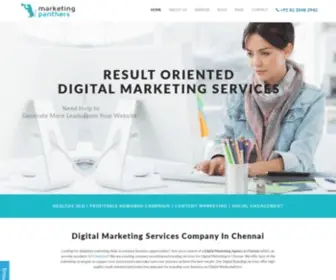 Marketingpanthers.com(Creative Digital Marketing Agency in Chennai) Screenshot