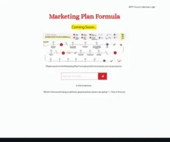 Marketingplanformula.com(The Marketing Plan Formula) Screenshot