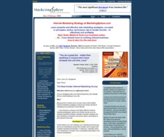 Marketingsphere.com(Effective Internet Marketing Strategy) Screenshot